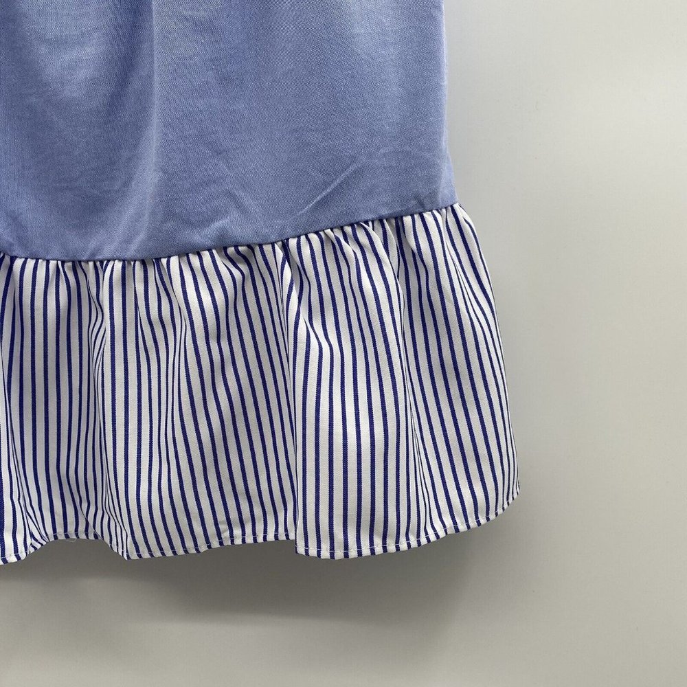 Pomander Place Tuckernuck Women's Quinn Dress Tier Mini Swing in Serenity Blue L - Picture 4 of 8